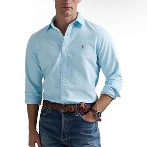 Polo by Ralph Lauren Light Blue Button-Down Oxford Shirt💙